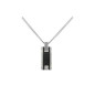 Collier Pendentif Phebus créations pour Homme plaque en acier et céramique 72-0018-N Collier Pendentif Phebus créations pour Homme plaque en acier et céramique 72-0018-N