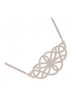 Collier Femme EOL collection Lumineuse en plaqué or Rose TSCL68R40