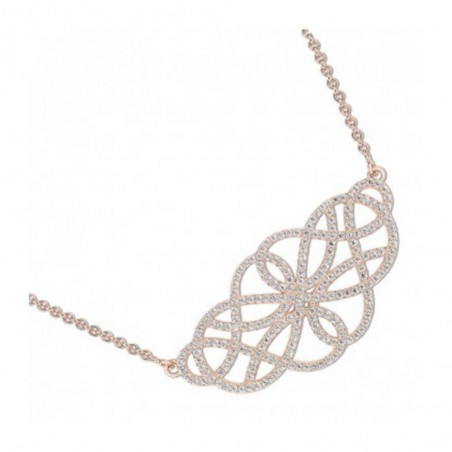 Collier Femme EOL collection Lumineuse en plaqué or Rose TSCL68R40