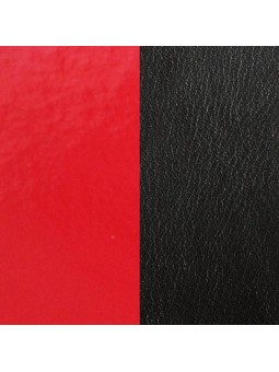 CUIR D.16MM ROUGE VERNIS/NOIR