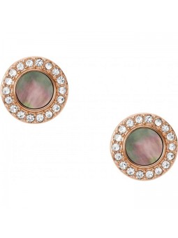 Boucles d'oreilles Femme Fossil JF02949791 - Collection Misty Autumn Classics style Tendance avec acier et nacre