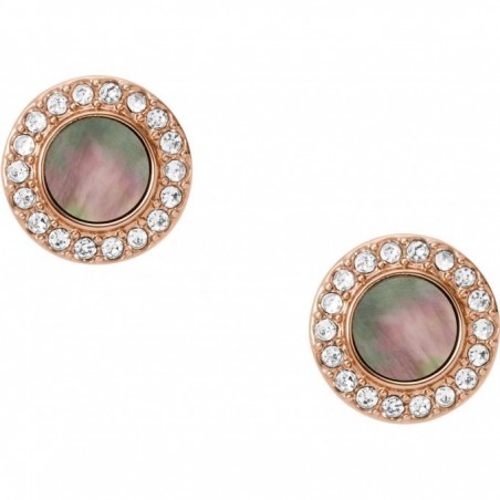 Boucles d'oreilles Femme Fossil JF02949791 - Collection Misty Autumn Classics style Tendance avec acier et nacre