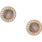 Boucles d'oreilles Femme Fossil JF02949791 - Collection Misty Autumn Classics style Tendance avec acier et nacre