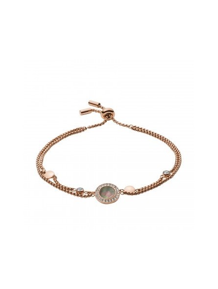 Bracelet Femme Fossil JF02951791 - Collection Misty Autumn Classics  style Tendance avec acier et nacre