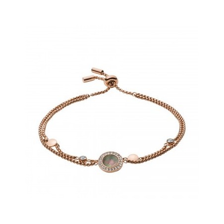Bracelet Femme Fossil JF02951791 - Collection Misty Autumn Classics  style Tendance avec acier et nacre
