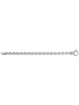 Bracelet Jaseron 8 mm argent 925 rhodié