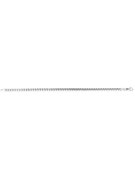 BRACELET ANGLAISE 4 MM ARGENT RHODIE