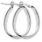 Créole argent OVALE TWISTEE 20mm