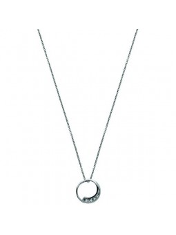 Collier trilogy diamants 0,02 ct argent 925