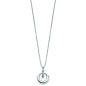 Collier solitaire Fantaisie diamant 0,01 ct argent 925
