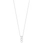 Collier argent 925 rhodié diamantS 0,02 CT