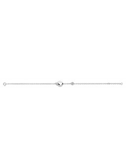Bracelet argent Oxyde motif Coeur