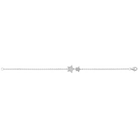 Bracelet Oxydes étoiles argent 925