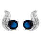 Boucles d'oreilles en argent et Oxydes