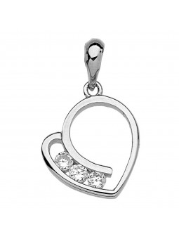 Pendentif Coeur évidé trilogy Oxydes