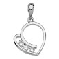 Pendentif Coeur évidé trilogy Oxydes