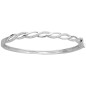 Bracelet Jonc Tresse multi oxydes argent 925 rhodié