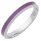 BAGUE ARGENT EMAIL VIOLET