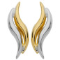 Boucles d'oreilles en or bicolore