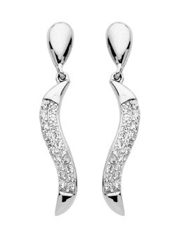 Boucles d'oreilles en argent et Oxydes