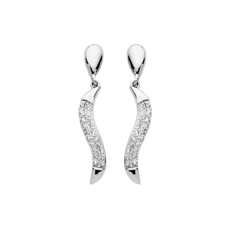 Boucles d'oreilles en argent et Oxydes