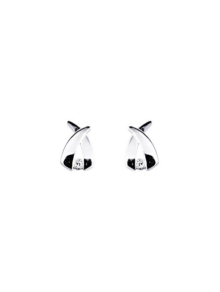 Boucles d'oreilles diamant 0.008 ct