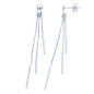 Boucles d'oreilles or 375 blanc