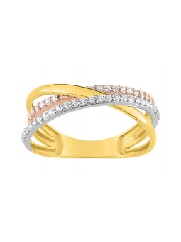 Bague 3 Anneaux 3 orS - Oxyde