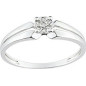 Bague diamant 0,03 ct gris or375
