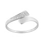 Bague diamant  0,01 ct gris or375
