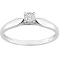 Bague diamant 0,10 ct gris or375