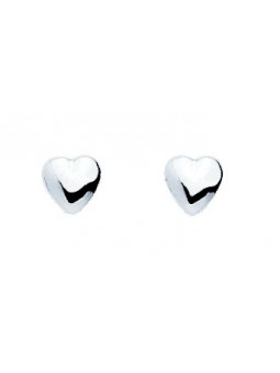 Boucles d'oreilles or 375 blanc