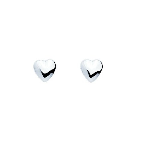 Boucles d'oreilles or 375 blanc