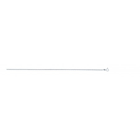 Chaîne forçat or 9ct blanc