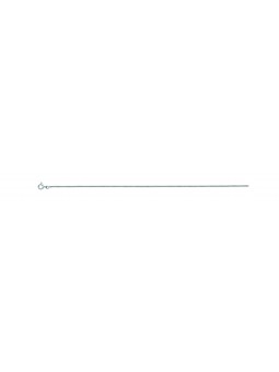 Chaîne gourmette or 9ct blanc