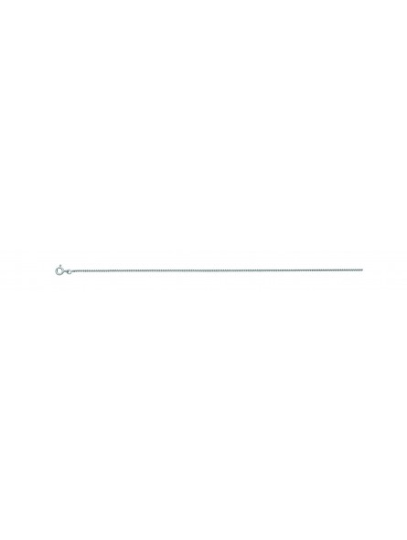Chaîne gourmette or 9ct blanc