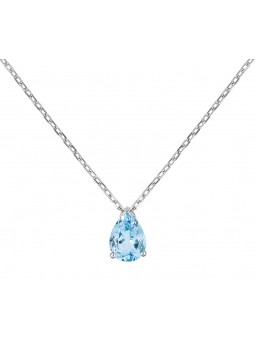 Collier TOPAZE BLEUE or375