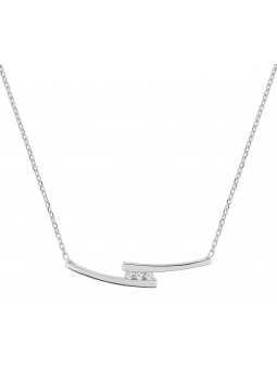Collier diamant 0,018 ct or375