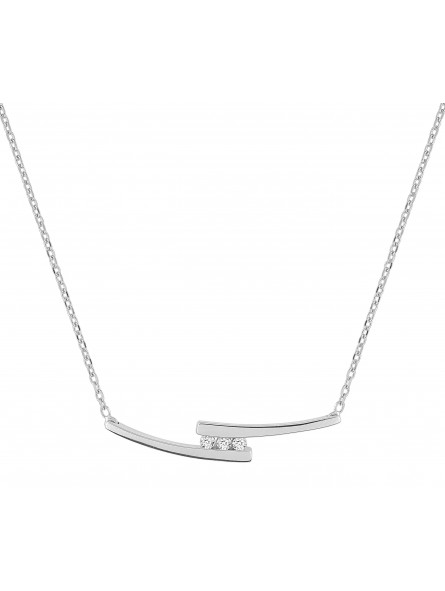 Collier diamant 0,018 ct or375