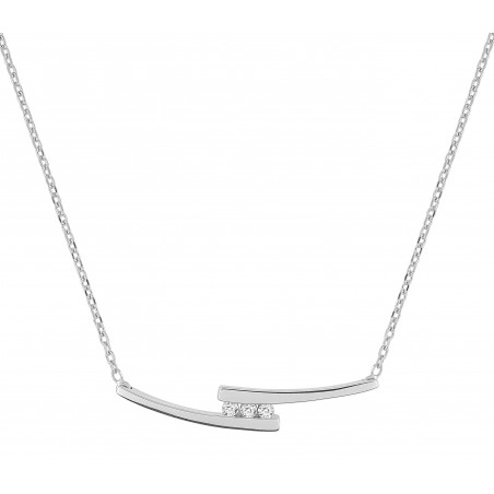 Collier diamant 0,018 ct or375