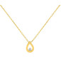 Collier diamant 0,01 ct  or375