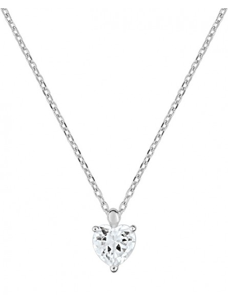 Collier solitaire Coeur Oxyde