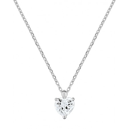 Collier solitaire Coeur Oxyde