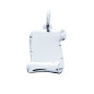 Pendentif Parchemin or 9ct blanc