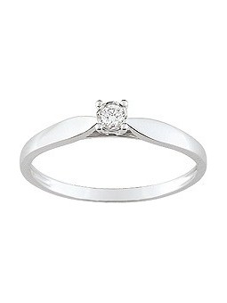 Solitaire griffes diamant 0.05 ct