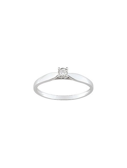 Solitaire griffes diamant 0.05 ct