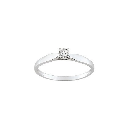 Solitaire griffes diamant 0.05 ct
