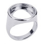 Bague chevalière argentée 16 mm Les Clipsables Les Georgettes 70317391600_056- Taille 56