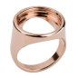 Bague chevalière Dorée Rose 16 mm Les Clipsables Les Georgettes 70317394100_054- Taille 54.