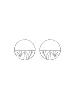 Boucles d'oreilles Les Georgettes Les Précieuses 70326381608000 - Boucles d'oreilles Acier Largeur 40 mm Argent Femme